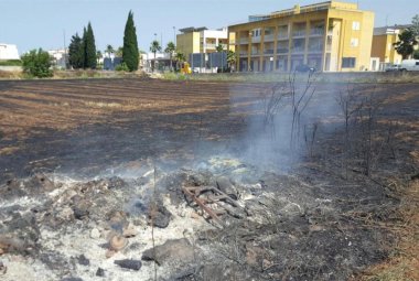 Fuoco in via Kennedy