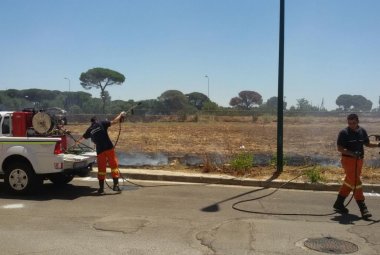 A fuoco anche la Tangenziale