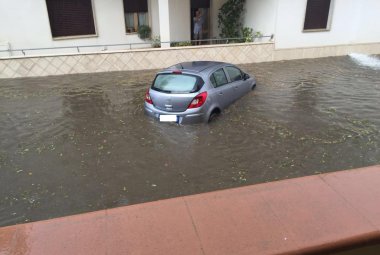 Acqua e grandine mettono in ginocchio Galatina