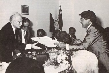 Angelo Sodo con Francesco Cossiga