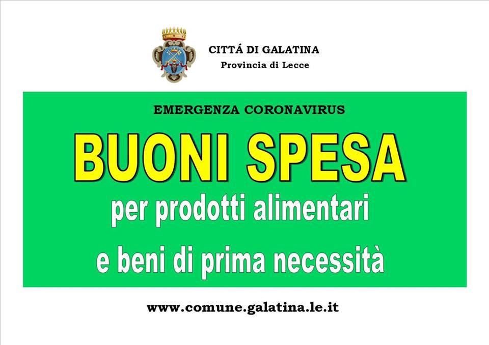Disponibili i moduli per la richiesta dei Buoni Spesa